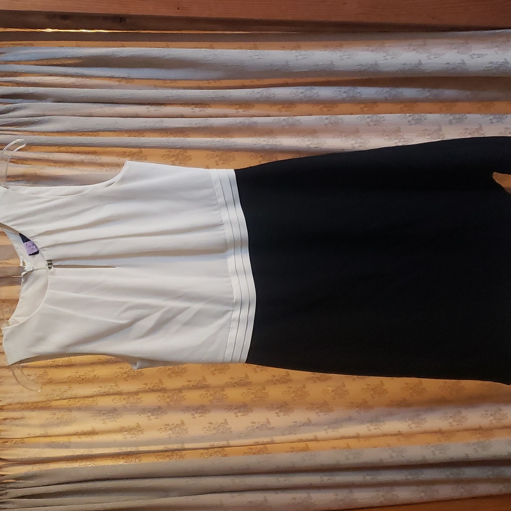 THE LIMITED black and white sleeveless dress